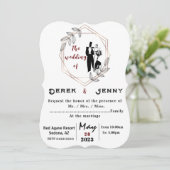 シルバー・ウェディング 招待状 (スタンド正面)