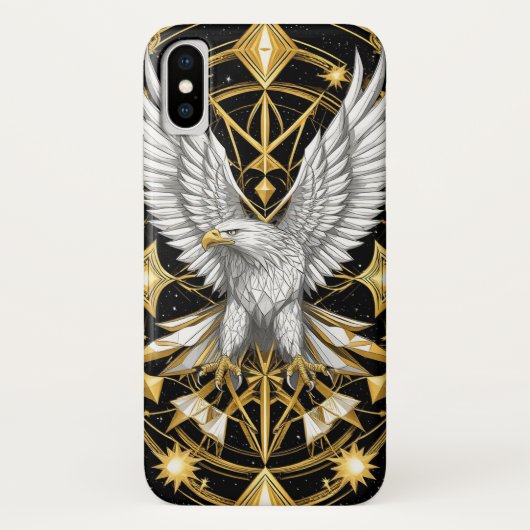 シルバー オーナメント イーグル Case-Mate iPhoneケース (裏面)