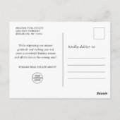 シルバー クリスマス オーナメント 法人向けグリーティング ポストカード (裏面)