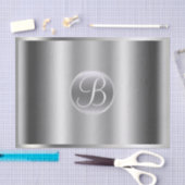 シルバー グラム シャイン エレガント モノグラム レターイニシャル 薄葉紙 (クラフト)