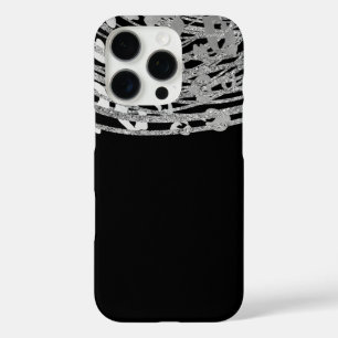 シルバー グラム チーター プリント エキゾチック アニマル プリント iPhone 16 PROケース
