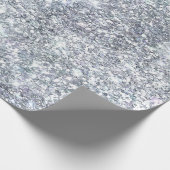 シルバー グリッター グラム ブリング トレンド おしゃれな プレゼント 彼女に ラッピングペーパー (角)