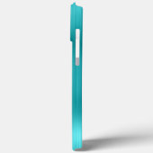 シルバー グリッター ターコイズ ブルー ガーリー シグネチャー Case-Mate iPhoneケース (裏面 / 左)