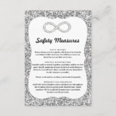 シルバー グリッター ダイヤモンド インフィニティ セーフティー対策 エンクロージャーカード (正面)