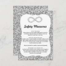 シルバー グリッター ダイヤモンド インフィニティ 安全対策