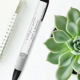 シルバー グリッター ダイヤモンド グラム ビジネス 黒ボールペン