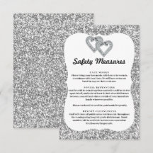 シルバー グリッター ダイヤモンド ハート 安全対策