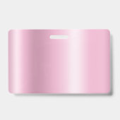 シルバー グリッター ドリップ ピンク シマー バッジ (裏面)