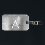 シルバー グリッター ブラシ メタル モノグラム ネーム ラゲッジタグ<br><div class="desc">シルバーの偽のホイル メタリック スパークル グリッター ブラシ メタル モノグラム ネームとイニシャル バッグまたはスーツケース タグ。 これは、豪華で洗練されたスタイルが好きな人への、16歳の誕生日、結婚式、結婚前パーティー、結婚記念日、ベビーシャワー、または独身パーティーのプレゼントに最適です。</div>