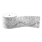 シルバー グログランリボン (リール)