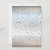 シルバー・コンフェッティ・ダイヤモンド・ウェディング・アニバーサリー 招待状 (裏面)