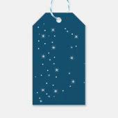 シルバー+コンフェティ+星+水彩クリスマスツリー ギフトタグ (裏面)