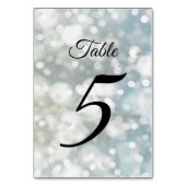 シルバー シャイニング ボケ ライト パーティー テーブルナンバー (裏面)