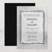 シルバー シャイマー 10周年パーティー招待状 招待状 (正面/裏面)