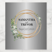 シルバー・シンフォニー:グリーンとゴールドが出会う場所 ワインラベル (シングルラベル)