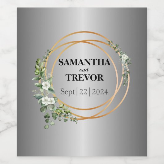 シルバー・シンフォニー:グリーンとゴールドが出会う場所 ワインラベル (シングルラベル)