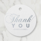 シルバー |シンプルモダンタイポグラフィ フェイバータグ (正面)