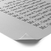 シルバー・シークイン結婚ズ・レッド・ボウの座席表 ポスター (角)