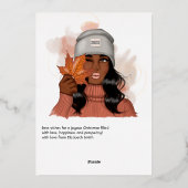 シルバー シーズナル オータム - フォール クリスマス ホリデー フォイル (裏面)