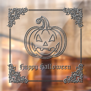 シルバー・ジャック・オランタン・ハロウィーン ウィンドウサイン
