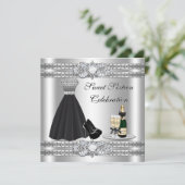 シルバー スウィート シックスティーン ドレス 招待状 (スタンド正面)