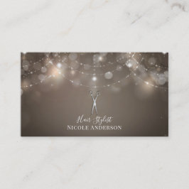 シルバー スカッス タウペ スパークル シック ヘア スタイリスト 名刺