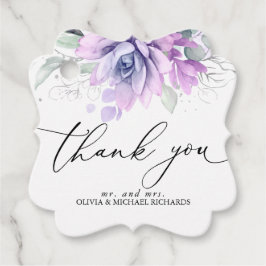 シルバー・スキュラントグリーンウェディング御礼 フェイバータグ