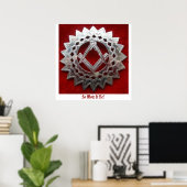 シルバー・スクエアとコンパス、だから気をつけろ！ ポスター (ホームオフィス)