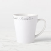 シルバー・スクロールワーク・ラテマグ カフェラテマグ (右)