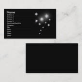 シルバー・スターズ・オン・ブラック 名刺 (正面/裏面)