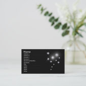 シルバー・スターズ・オン・ブラック 名刺 (スタンド正面)