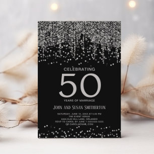 シルバー・ストリング・ライト・ギター・ブラック 50周年記念 招待状
