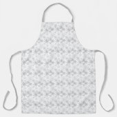 シルバー スノーフレーク クリスマス スパークリー エプロン (正面)