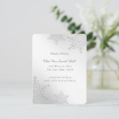 シルバー スノーフレーク 受付 エンクロージャーカード (スタンド正面)