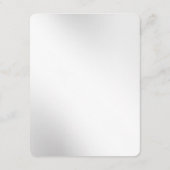 シルバー スノーフレーク 受付 エンクロージャーカード (裏面)