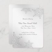 シルバー スノーフレーク 受付 エンクロージャーカード (正面/裏面)