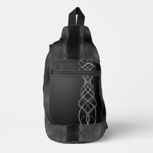 シルバー スリングバッグ