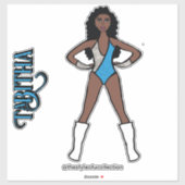 シルバー&ターコイズダンサー#1 シール (シート)