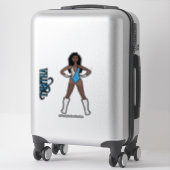 シルバー&ターコイズダンサー#1 シール (スーツケース)