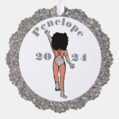 シルバー&ダイアモンズダンサーオーナメントカードB オーナメントカード (裏面)