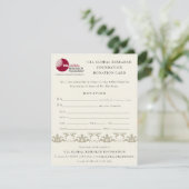 シルバー ダマスク セミナー イベント、QRコード 寄付 招待状 (スタンド正面)