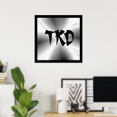 シルバー・テコンドーTKD ポスター (ホームオフィス)