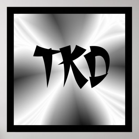 シルバー・テコンドーTKD ポスター (正面)