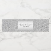シルバー デコレーション ウォーター ボトル ラベル (シングルラベル)