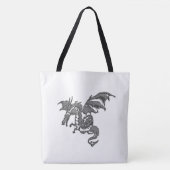 シルバー・ドラゴン トートバッグ (正面)