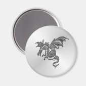 シルバー・ドラゴン マグネット (正面/裏面)