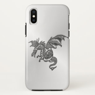 シルバー・ドラゴン iPhone XSケース