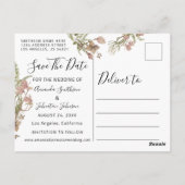 シルバー ドリップス おもしろい 結婚式延期 白い写真 ポストカード (裏面)