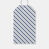 シルバー&ネイビー |パーティモダンーのお願いありがとうございますラベル ギフトタグ (裏面)