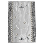 シルバー・ハートと白絹がハッピー・リタイアメントへ ミディアムペーパーバッグ (裏面)